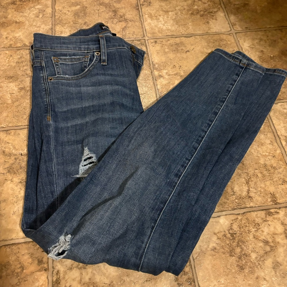 J crew mercintile distressed skinny jeans size 26